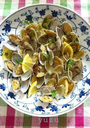レンジで♪簡単！アサリの酒蒸し-レシピのメイン写真