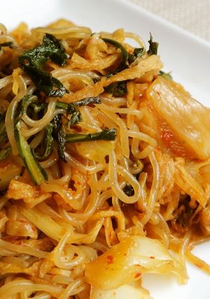 白滝でキムチ焼きそば-レシピのメイン写真