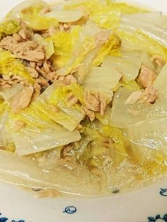 白菜とツナの酒蒸し煮-レシピのメイン写真
