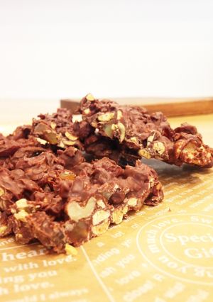 ＊余った節分福豆で簡単チョコレートバー＊-レシピのメイン写真