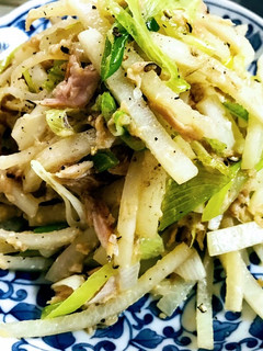 大根皮の塩麹きんぴら♪ツナとネギと♪-レシピのメイン写真
