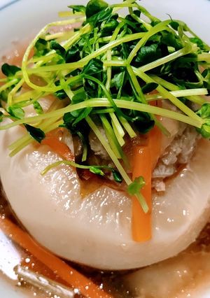 肉詰めカブの和風スープ♪-レシピのメイン写真