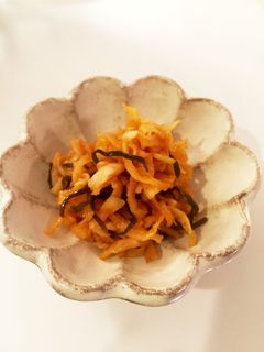 切り干し大根の塩昆布キムチ-レシピのメイン写真