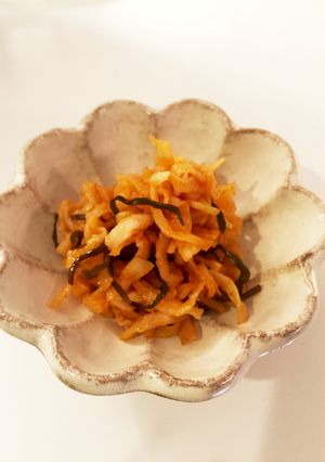 切り干し大根の塩昆布キムチ-レシピのメイン写真