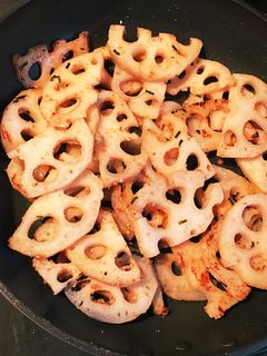 サクサクれんこん!ふりかけ炒め!-レシピのメイン写真