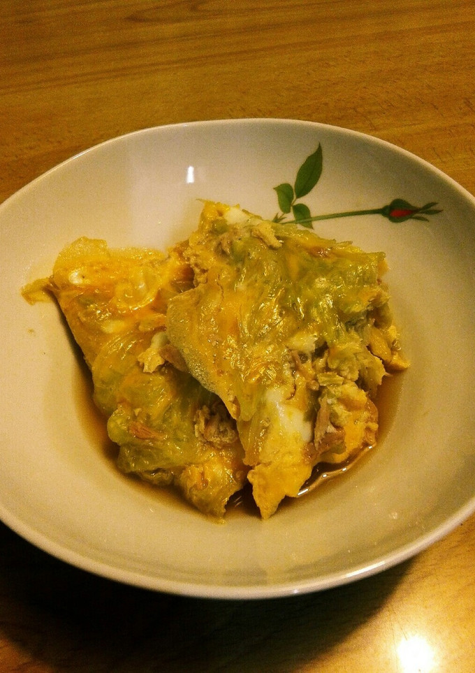 白菜とシーチキンの卵とじ-レシピのメイン写真