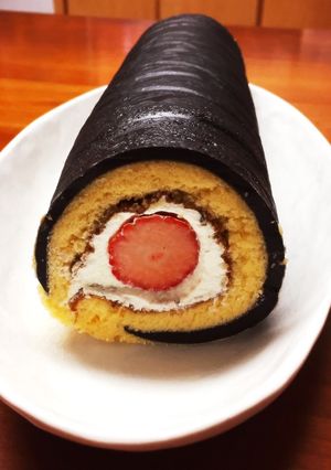 恵方巻きロールケーキ-レシピのメイン写真