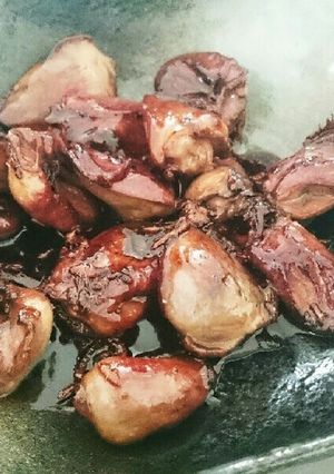 簡単!!鶏のレバーでもハツでも甘辛煮!!-レシピのメイン写真