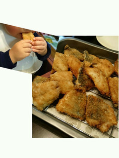 アレルギー対応の夕食、アジフライ-レシピのメイン写真