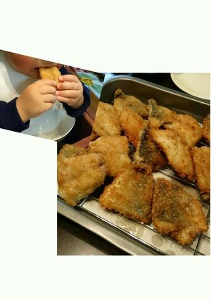 アレルギー対応の夕食、アジフライ-レシピのメイン写真