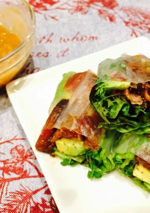 簡単エスニック♬カツオのタタキで生春巻き-レシピのメイン写真