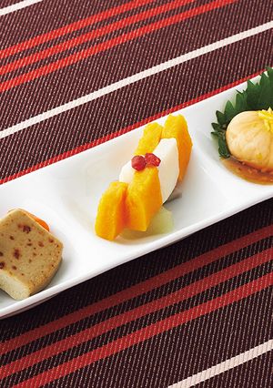 介護食　季節の食材やわらか三点盛り-レシピのメイン写真