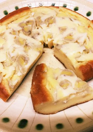 *バナナのベイクドチーズケーキ*-レシピのメイン写真