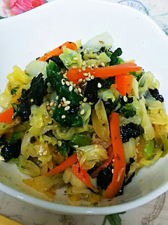 給食☆野菜の磯あえ-レシピのメイン写真