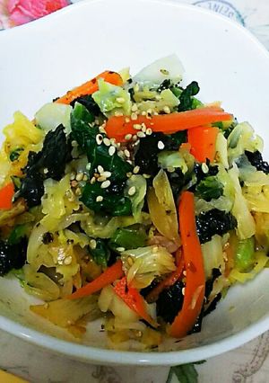 給食☆野菜の磯あえ-レシピのメイン写真