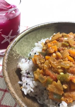 夏野菜キーマカレー-レシピのメイン写真