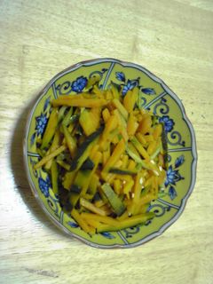 せんぎりかぼちゃの甘酢漬け-レシピのメイン写真