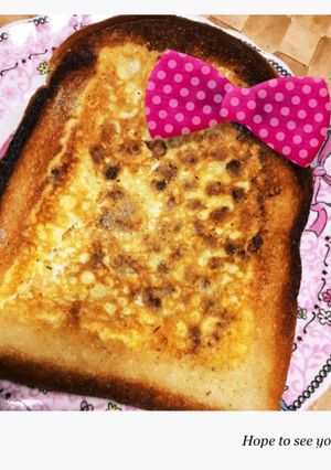 どハマりする♡納豆トースト♡-レシピのメイン写真