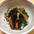 鉄分増強!ひじきとほうれん草の胡麻和え