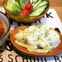 รูปของ カリフラワーとニョッキのアボカドチーズ煮