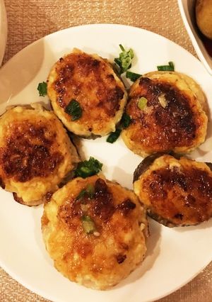 しいたけとレンコンの肉詰め-レシピのメイン写真