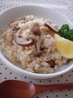 炊飯器deきのこ&チキンピラフ-レシピのメイン写真