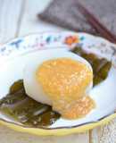 がごめ昆布おぼろ味噌のふろふき大根