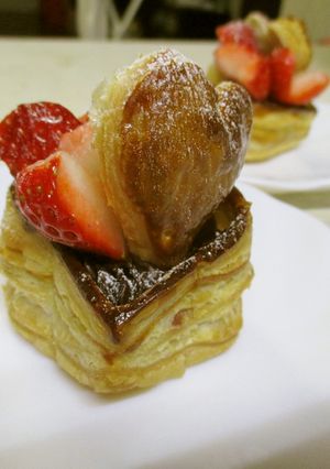 バレンタインにチョコとイチゴのハートパイ-レシピのメイン写真