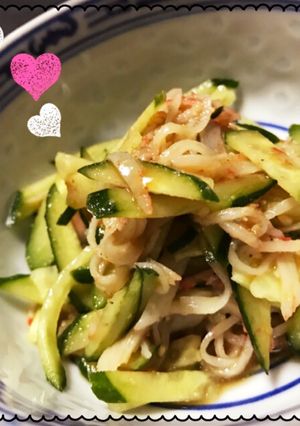 きゅうりとカニカマの酢の物〜中華風〜♡-レシピのメイン写真