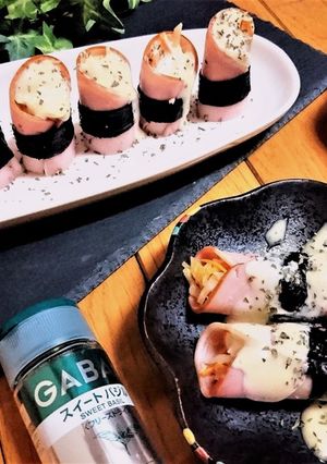 【ハム巻野菜サラダのハニーマヨソース】-レシピのメイン写真