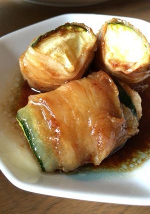 今日のおつまみ～肉巻きズッキーニ～-レシピのメイン写真