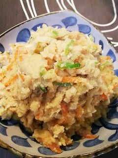 和食定番のおからの炒り煮-レシピのメイン写真
