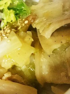 豚バラ塩だれ丼! 切って炒めるだけ!-レシピのメイン写真