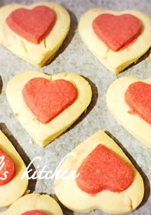 簡単かわいい二重ハートクッキー♡-レシピのメイン写真