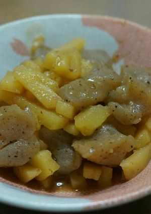 節約！じゃがいもとこんにゃくのきんぴら風-レシピのメイン写真