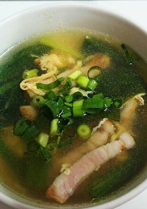 簡単!焼豚とほうれん草のかき玉スープ-レシピのメイン写真
