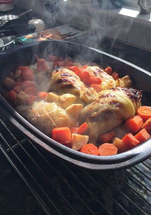 ローマ人の鍋で作ったロールキャベツ-レシピのメイン写真
