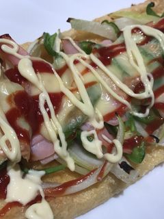 低糖質☆油揚げピザ-レシピのメイン写真