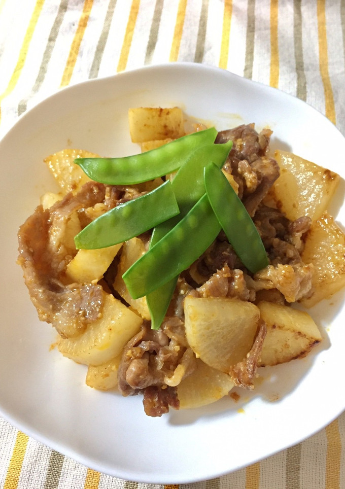 簡単！おかずに豚肉と大根の甘辛味噌炒め-レシピのメイン写真