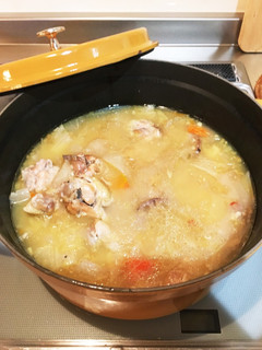 炊飯器と切り餅でトロトロ参鶏湯風-レシピのメイン写真