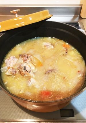炊飯器と切り餅でトロトロ参鶏湯風-レシピのメイン写真