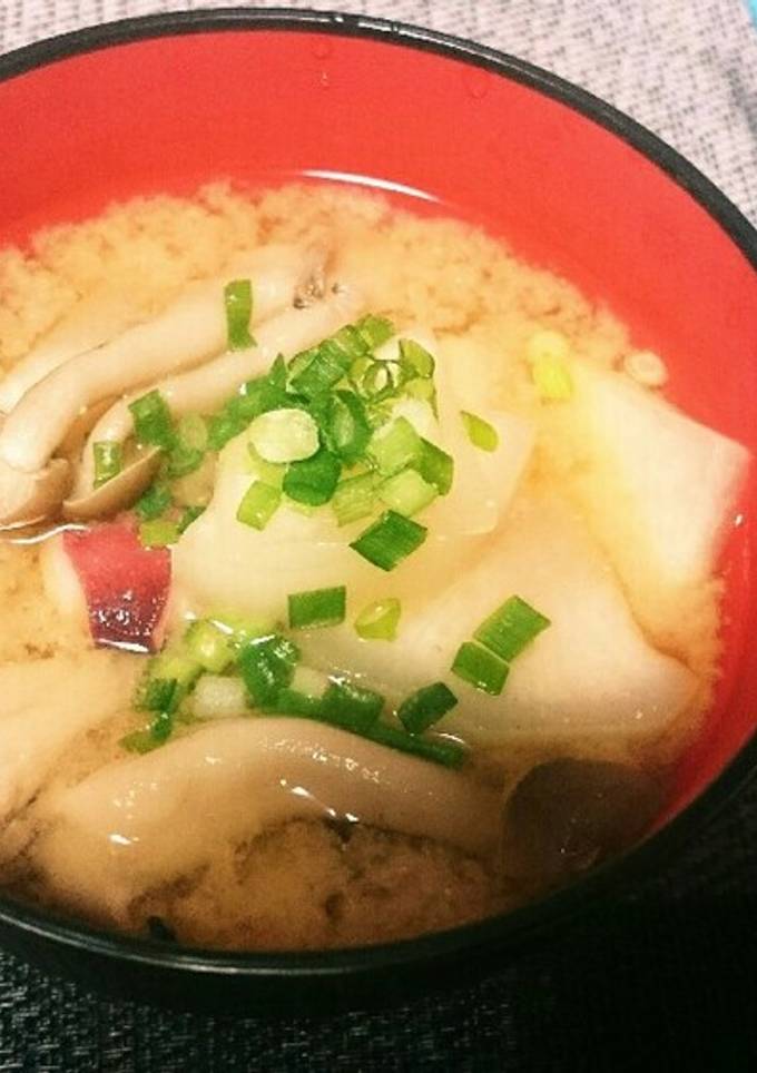 たこの出汁が効いた田舎・男くさい味噌汁 by さかなしんじ 【クックパッド】 簡単おいしいみんなのレシピが392万品