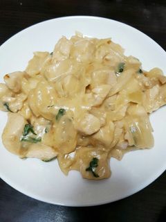 簡単 鶏肉と大葉のクリーム炒め?-レシピのメイン写真