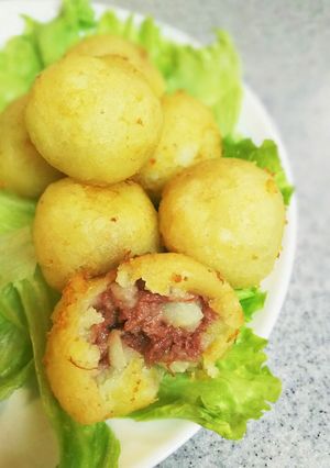 マヨチーズコンビーフinポテトボール☆-レシピのメイン写真