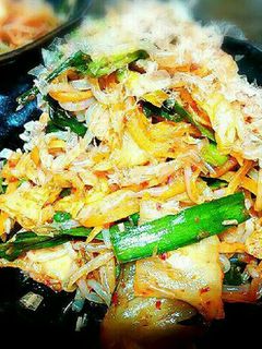 しらたきとキムチの炒めもの-レシピのメイン写真