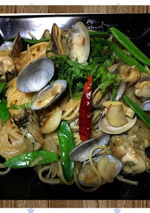 牡蠣とあさりのパスタ♪-レシピのメイン写真