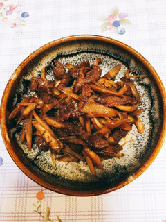 母直伝!牛肉とごぼうの炒め煮-レシピのメイン写真