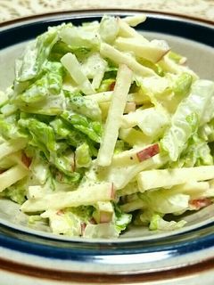 白菜とりんごのシンプルサラダ-レシピのメイン写真