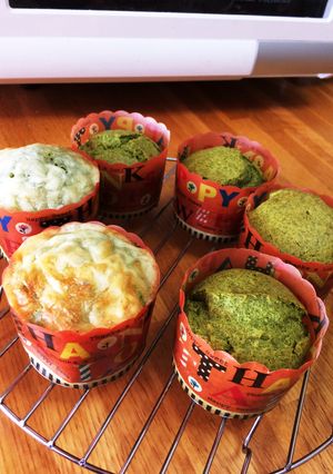 小松菜マフィン-レシピのメイン写真