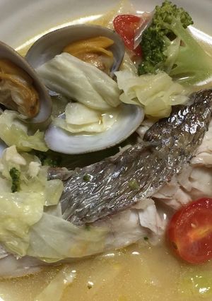 鯛とあさりのアクアパッツァ-レシピのメイン写真